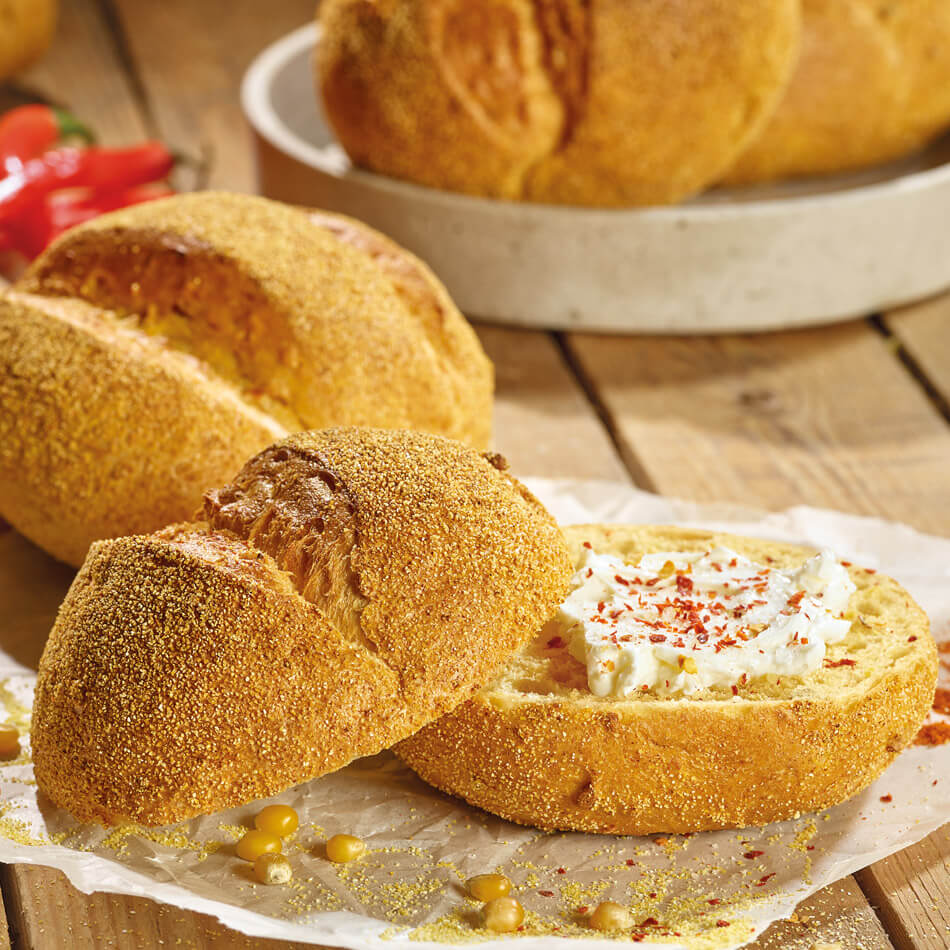 Maisbrötchen mit Chili