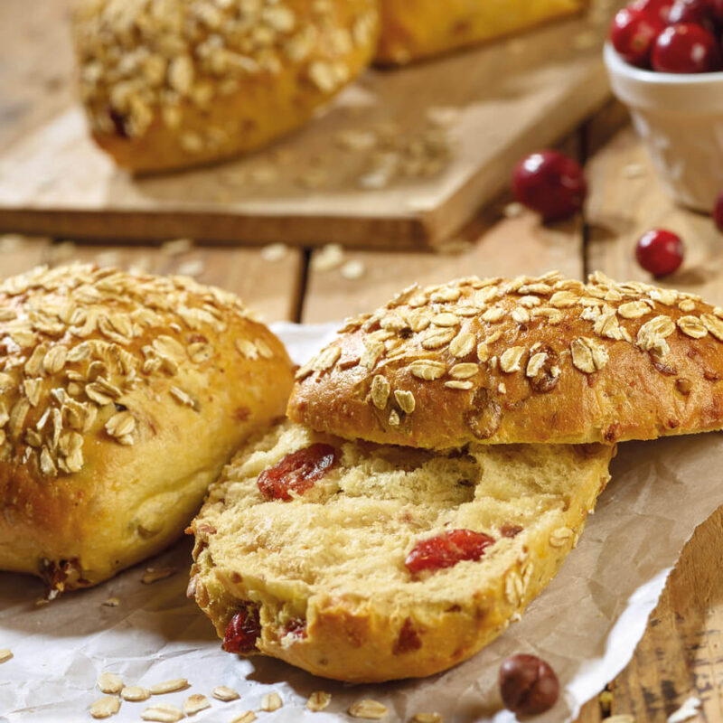 Maisbrötchen mit Carnberries