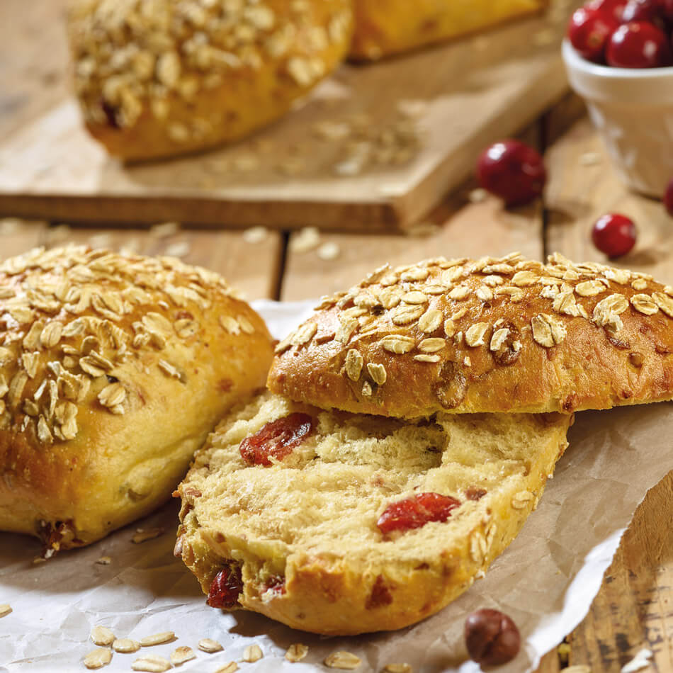 Maisbrötchen mit Carnberries