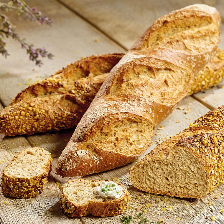 Baguette aus KOMPLET Sechskorn Softy 40